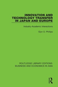 Abbildung von: Innovation and Technology Transfer in Japan and Europe - Routledge