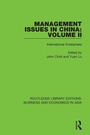Cover: Management Issues in China: Volume 2 - Routledge