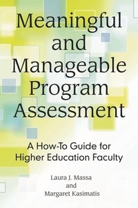 Enlarge image Cover: Meaningful and Manageable Program Assessment - Stylus Publishing
