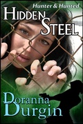 Cover: Hidden Steel (Hunter & Hunted, #1) - Blue Hound Visions