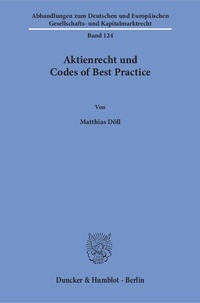 Abbildung von: Aktienrecht und Codes of Best Practice. - Duncker & Humblot