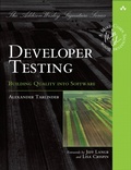 Cover: Developer Testing - Addison Wesley