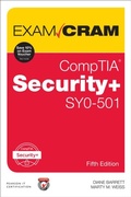 Cover: CompTIA Security+ SY0-501 Exam Cram - Pearson It Certification
