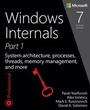 Cover: Windows Internals, Part 1 - Addison Wesley