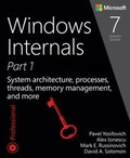 Cover: Windows Internals, Part 1 - Addison Wesley