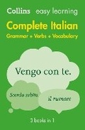 Cover: Easy Learning Complete Italian Grammar, Verbs and Vocabulary (3 books in 1) - Collins