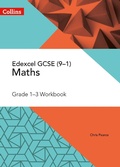 Cover: Edexcel GCSE Maths Grade 1-3 Workbook - Collins