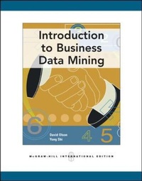 Enlarge image Cover: Introduction to Business Data Mining - McGraw-Hill Professional