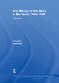 Cover: The History of the Book in the West: 1455-1700 - Routledge