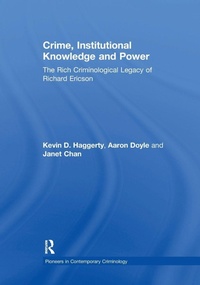 Enlarge image Cover: Crime, Institutional Knowledge and Power - Routledge