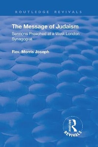 Enlarge image Cover: The Message of Judaism - Routledge