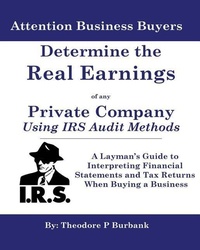 Abbildung von: Determine the Real Earnings of any Private Company Using IRS Audit Methods! - Parker Nelson Publishing
