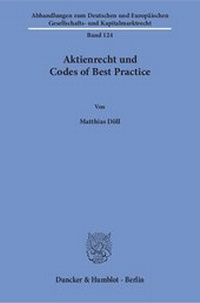 Abbildung von: Aktienrecht und Codes of Best Practice - Duncker & Humblot