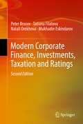 Cover: Modern Corporate Finance, Investments, Taxation and Ratings - Springer