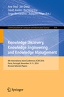 Cover: Knowledge Discovery, Knowledge Engineering and Knowledge Management - Springer
