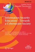Cover: Information Security Education - Towards a Cybersecure Society - Springer