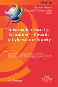 Cover: Information Security Education - Towards a Cybersecure Society - Springer