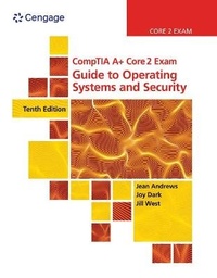 Abbildung von: CompTIA A+ Core 2 Exam: Guide to Operating Systems and Security, Loose-leaf Version - CENGAGE Learning Custom Publishing