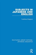 Cover: Subjects in Japanese and English - Routledge