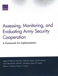 Enlarge image Cover: Assessing, Monitoring, and Evaluating Army Security Cooperation - RAND