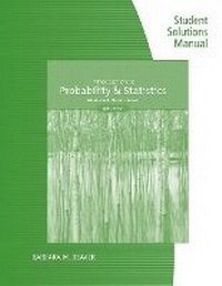 Enlarge image Cover: Student Solutions Manual for Mendenhall/Beaver/Beaver's Introduction to Probability and Statistics - CENGAGE Learning Custom Publishing