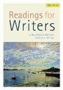 Cover: Readings for Writers (w/ APA7E & MLA9E Updates) - Wadsworth Publishing Co Inc