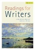 Cover: Readings for Writers (w/ APA7E & MLA9E Updates) - Wadsworth Publishing Co Inc