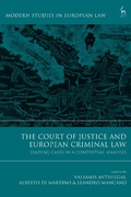 Cover: The Court of Justice and European Criminal Law - Hart Publishing
