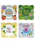 Cover: Peas Please, Night Octopus, Everybody Potties, Safety Bugs 4 Pack - Cottage Door Press