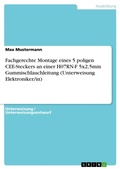 Cover: Fachgerechte Montage eines 5 poligen CEE-Steckers an einer H07RN-F 5x2,5mm Gummischlauchleitung (Unterweisung Elektroniker/in) - GRIN Verlag