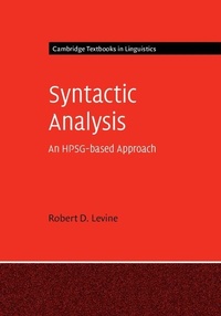 Enlarge image Cover: Syntactic Analysis - Cambridge University Press