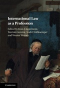 Cover: International Law as a Profession - Cambridge University Press