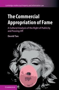 Cover: Commercial Appropriation of Fame - Cambridge University Press