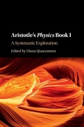 Cover: Aristotle's Physics Book I - Cambridge University Press
