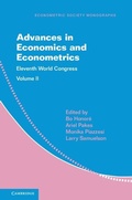Cover: Advances in Economics and Econometrics: Volume 2 - Cambridge University Press
