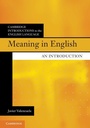 Cover: Meaning in English - Cambridge University Press
