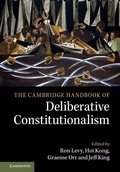 Cover: Cambridge Handbook of Deliberative Constitutionalism - Cambridge University Press