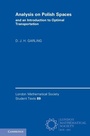Cover: Analysis on Polish Spaces and an Introduction to Optimal Transportation - Cambridge University Press