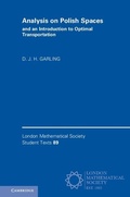Cover: Analysis on Polish Spaces and an Introduction to Optimal Transportation - Cambridge University Press