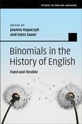 Cover: Binomials in the History of English - Cambridge University Press