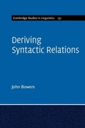 Cover: Deriving Syntactic Relations - Cambridge University Press