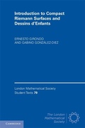 Cover: Introduction to Compact Riemann Surfaces and Dessins d'Enfants - Cambridge University Press