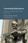 Cover: Canonising Shakespeare - Cambridge University Press