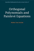 Cover: Orthogonal Polynomials and Painleve Equations - Cambridge University Press