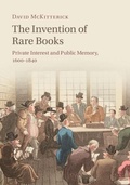 Cover: Invention of Rare Books - Cambridge University Press