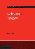 Cover: Relevance Theory - Cambridge University Press