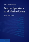 Cover: Native Speakers and Native Users - Cambridge University Press