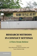 Cover: Research Methods in Conflict Settings - Cambridge University Press