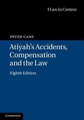 Cover: Atiyah's Accidents, Compensation and the Law - Cambridge University Press