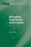 Cover: International Trade Disputes and EU Liability - Cambridge University Press